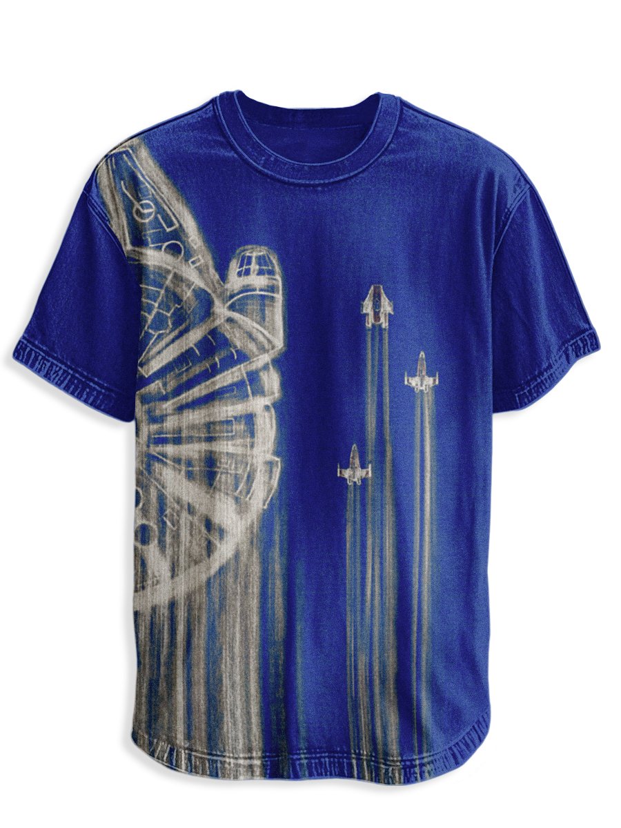 Men's Retro Casual Planet Art Short Sleeve T-Shirt